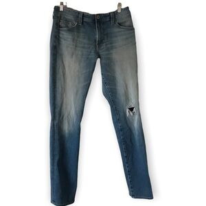 Adriano goldschmied the Everett slim straight distressed blue jeans